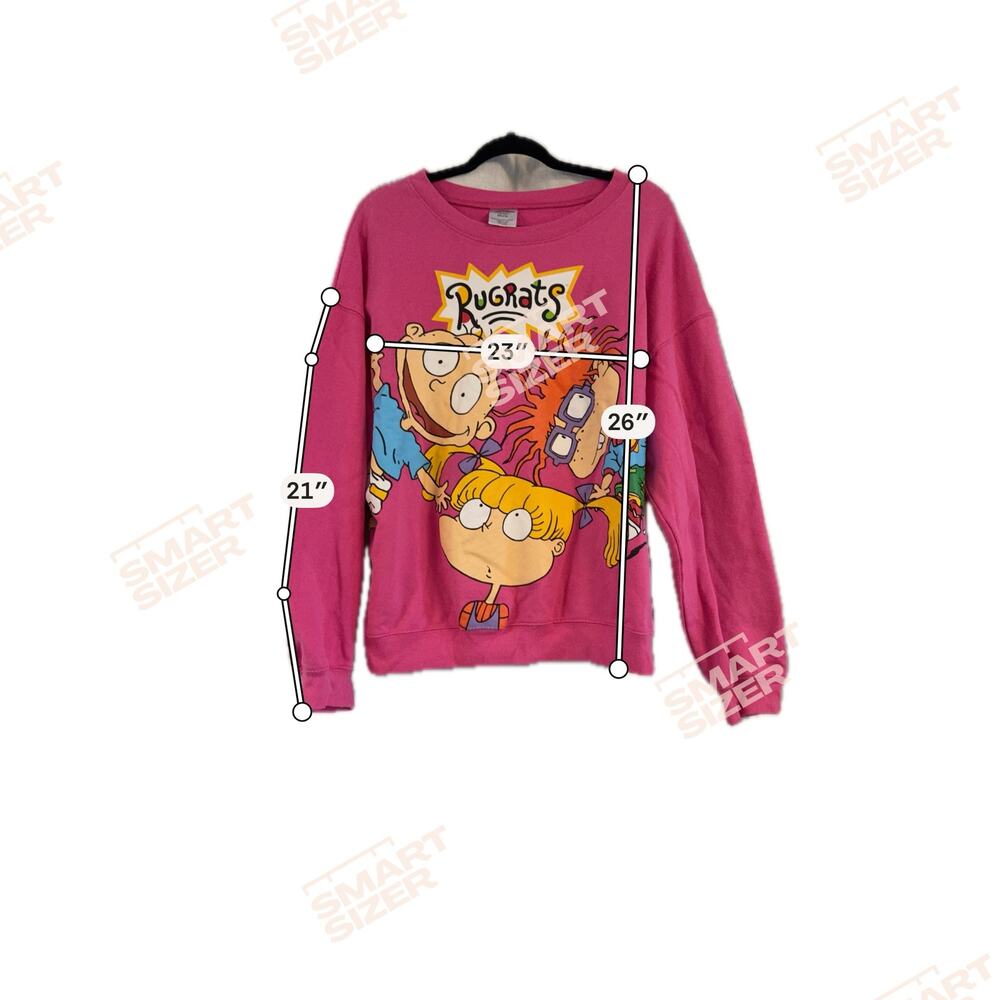 NICKELODEON PINK RUGRATS SWEATSHIRT SIZE 2XLARGE - Picture 3 of 5
